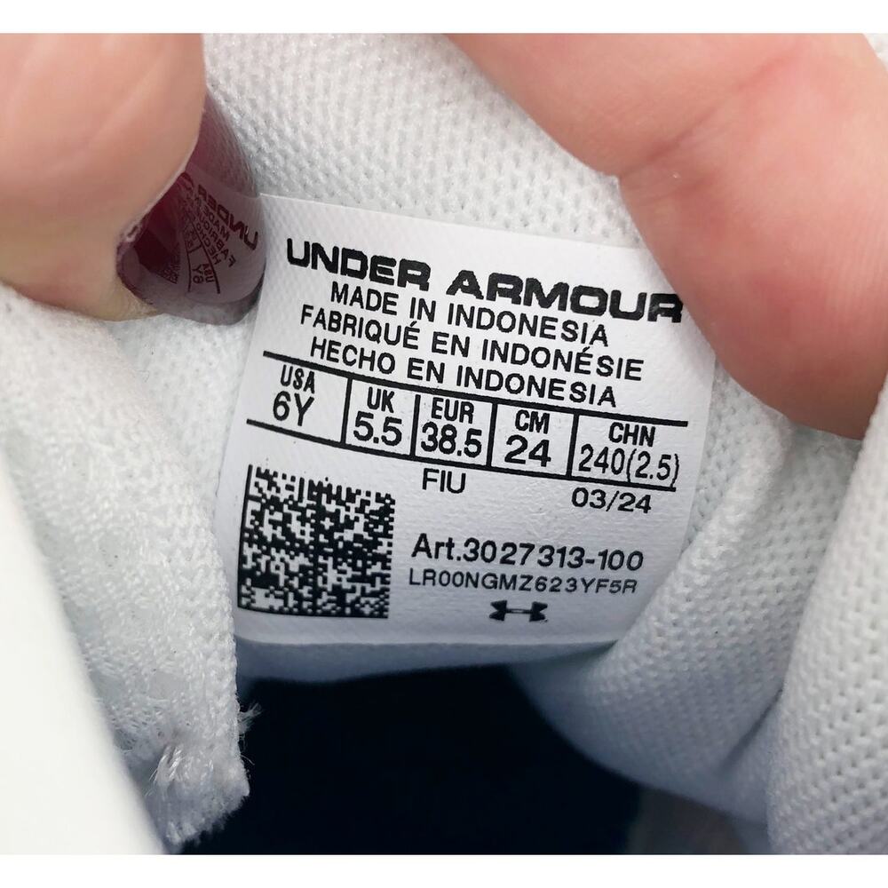 Under Armour Spotlight Fran RM 4 TX Football Cleats KIDS 6 Red White Blue NWOB - Picture 13 of 13